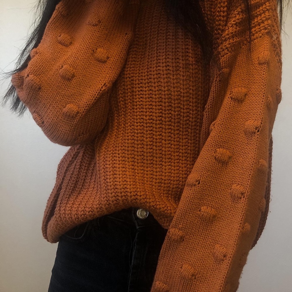 Rust Bubble Sweater
